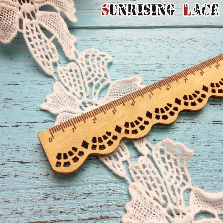 African Tops Embroidery Designs Flower Cotton Lace