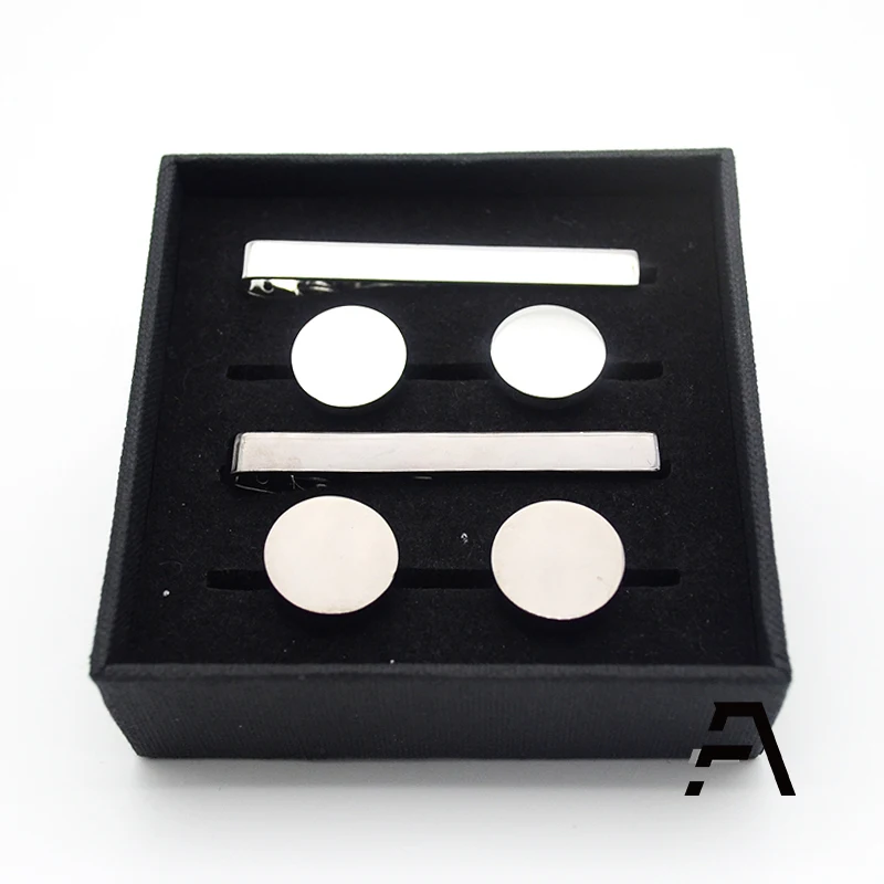 Набор Запонок и зажимов для галстука, мужская рубашка, 8 шт.