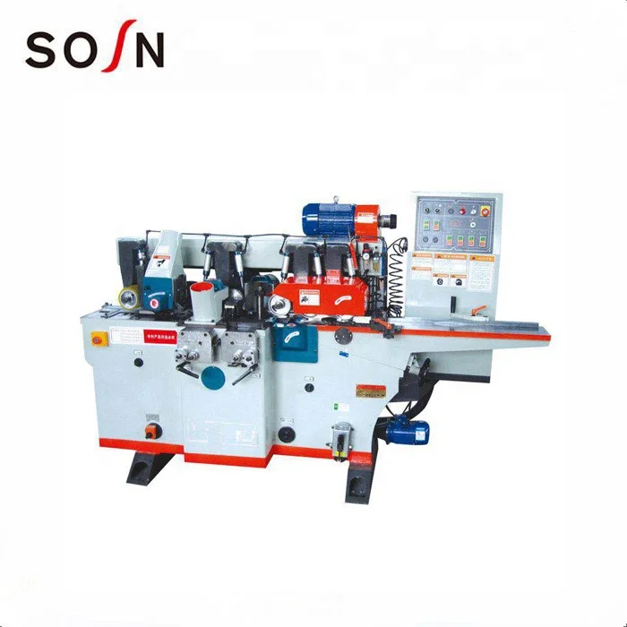 MB4013 four side wood flooring planer moulder machine with 4 side spindles