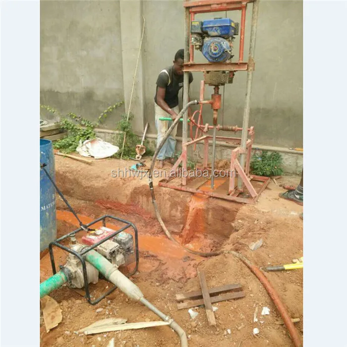 homemade water well drilling rig / diesel engine rotary water well drilling machine