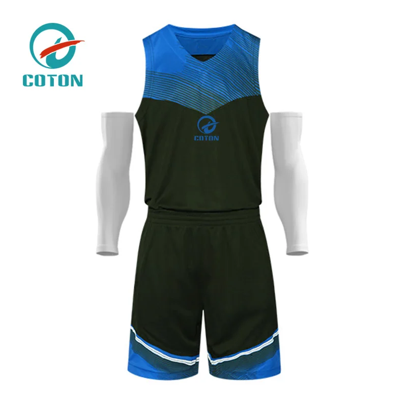 Sublimated dye Basketball Jerseys Kits Breathable Training Shirts and Shorts