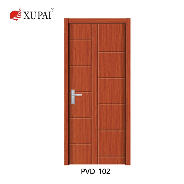 
Traditional interior melamine doors cover modern bedroom door design with PVC wood 