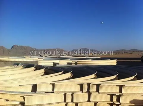 Trailer mounted agriculture equipment for steel arch building