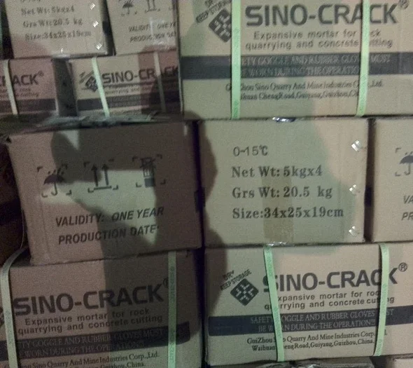 
Sino-crack expansive powder for quarry demolition 