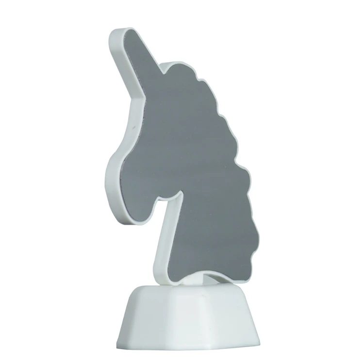 Amazon best sale Unicorn Double-Light Mirror Tunnel Led Lamp Festival atmosphere cartoon lamp