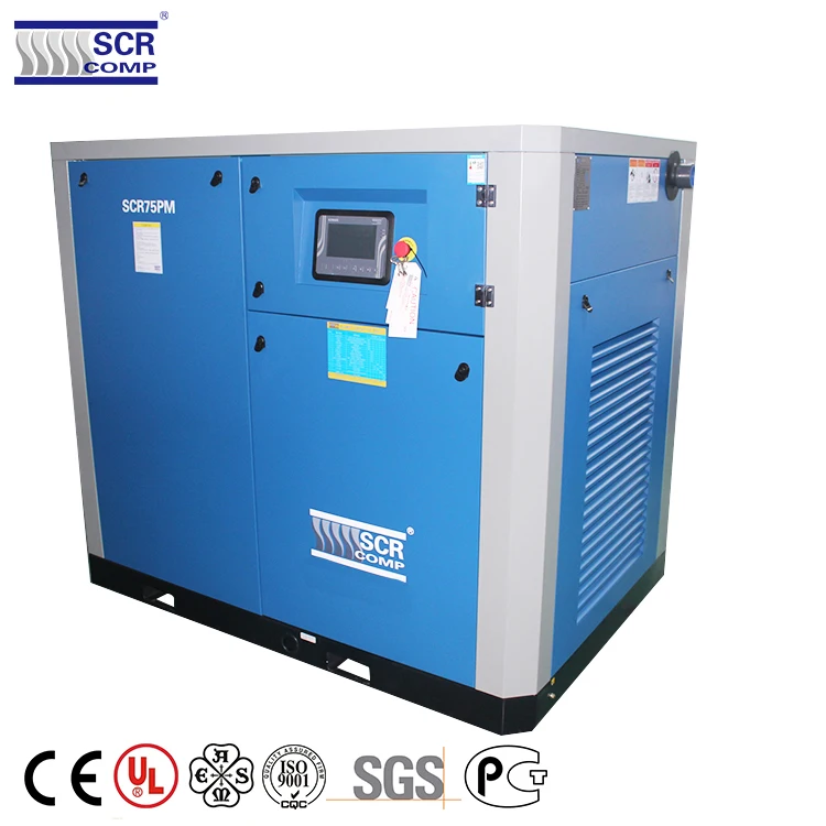 55KW 75HP 10bar industrial air compressor priced energy saving electric permanent magnet air compressor