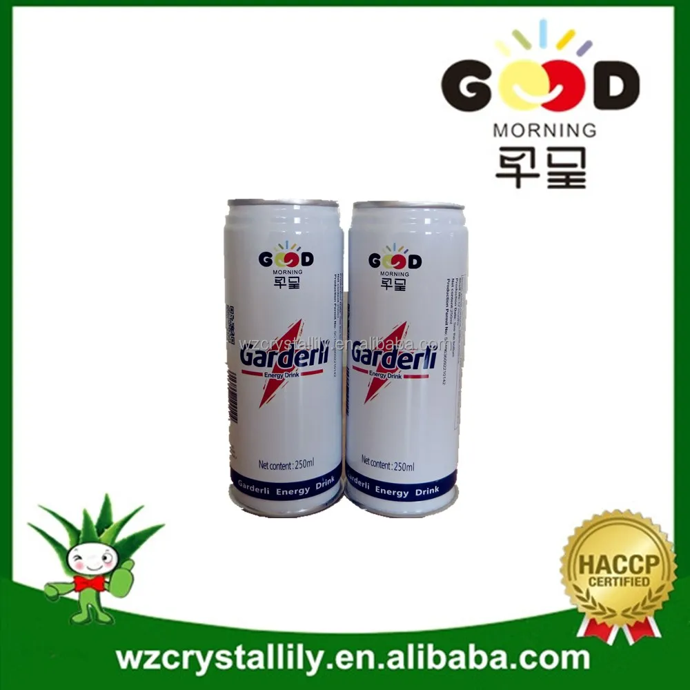250ml  custom label  canned energy drink