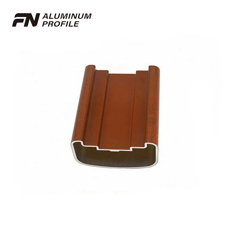 stylish anodized wood grain aluminum Alloy profiles for slat fence