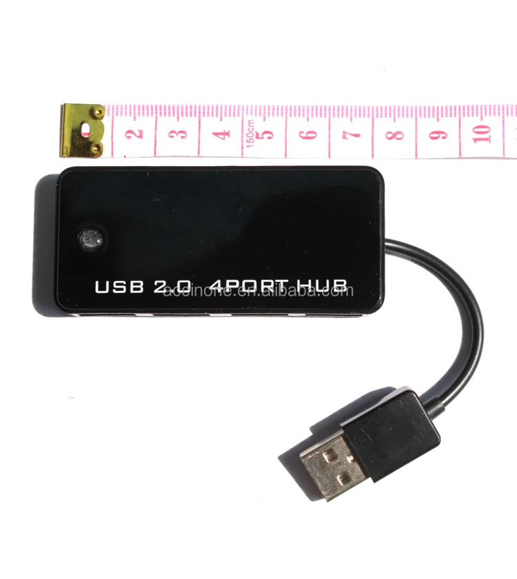 Cheap Ultra Slim Small Mini 4 Port USB 2.0 Hub High Speed Splitter Cable Adapter for Laptop PC