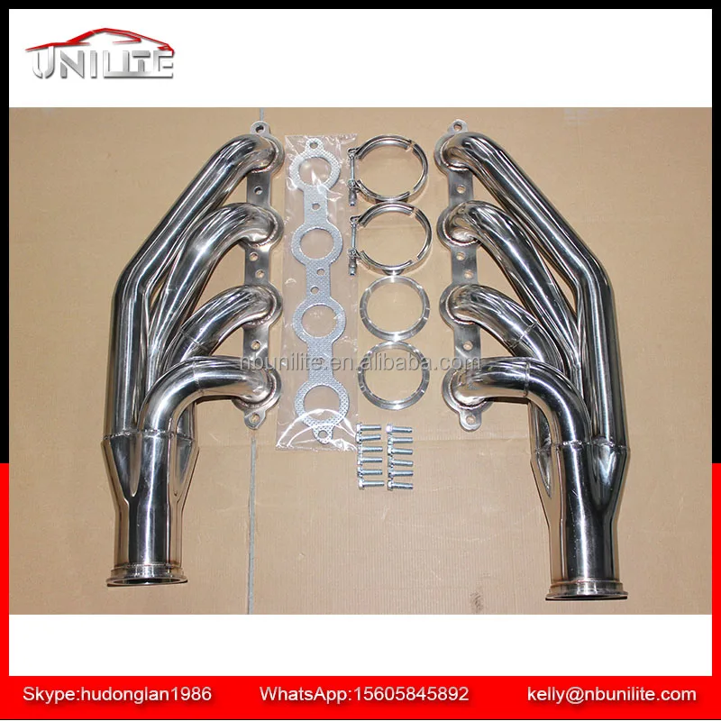Stainless Steel Exhaust Pipe Manifold Headers for 97-14 CHEVY SMALL BLOCK V8 LS1/LS2/LS3/LS6 LSX TURBO