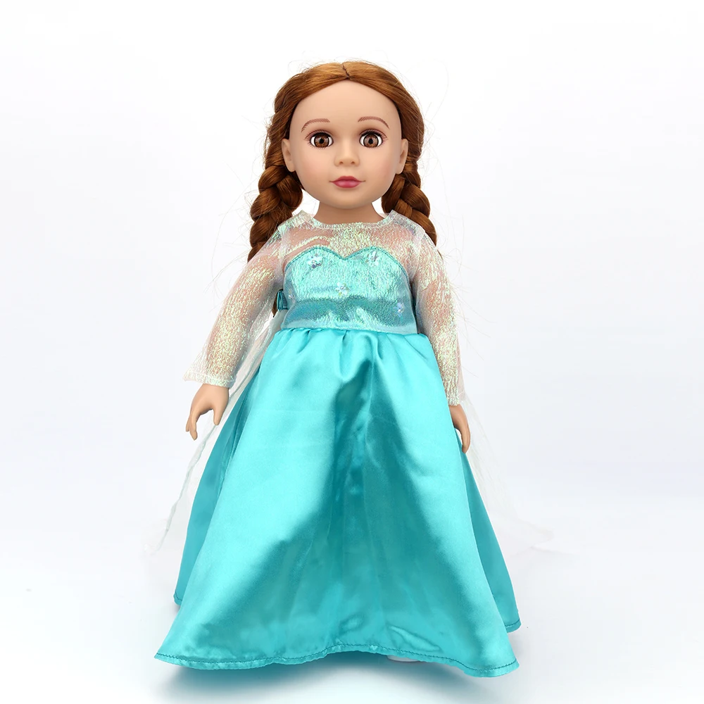 Elsa costume Princess Dress Costume for18 inch doll