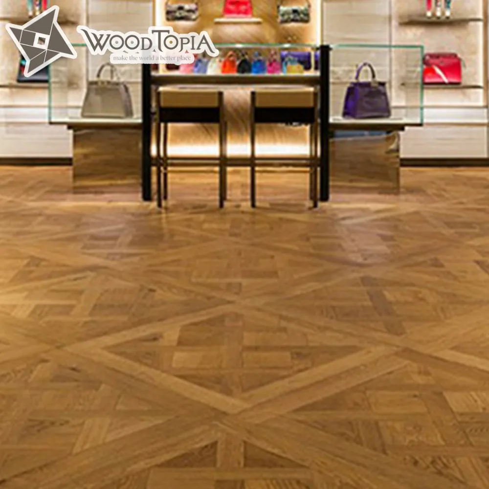FUDELI VERSAILLES Parquet Engineered Wooden Flooring Oak Art Minimalist Apartment T&G Online Technical Support More Than 5 Years