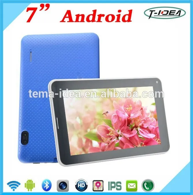 Резина чехол планшет андроид с Sim карты, 7 дюймов планшет андроид для оптовая продажа