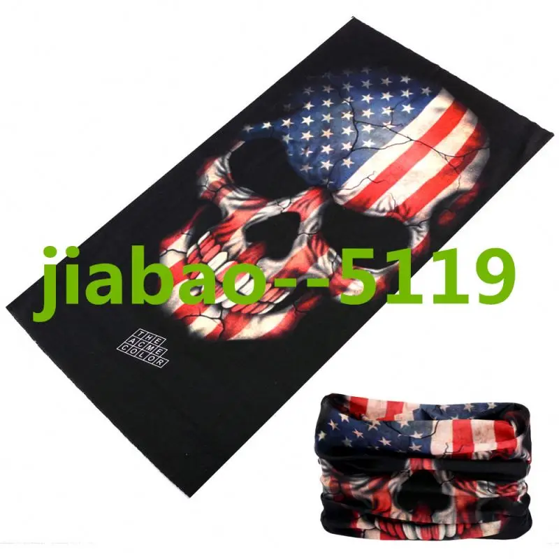 
Motorcycle biker seamless skull tube hair accessories face shield bandana dragon bandana 