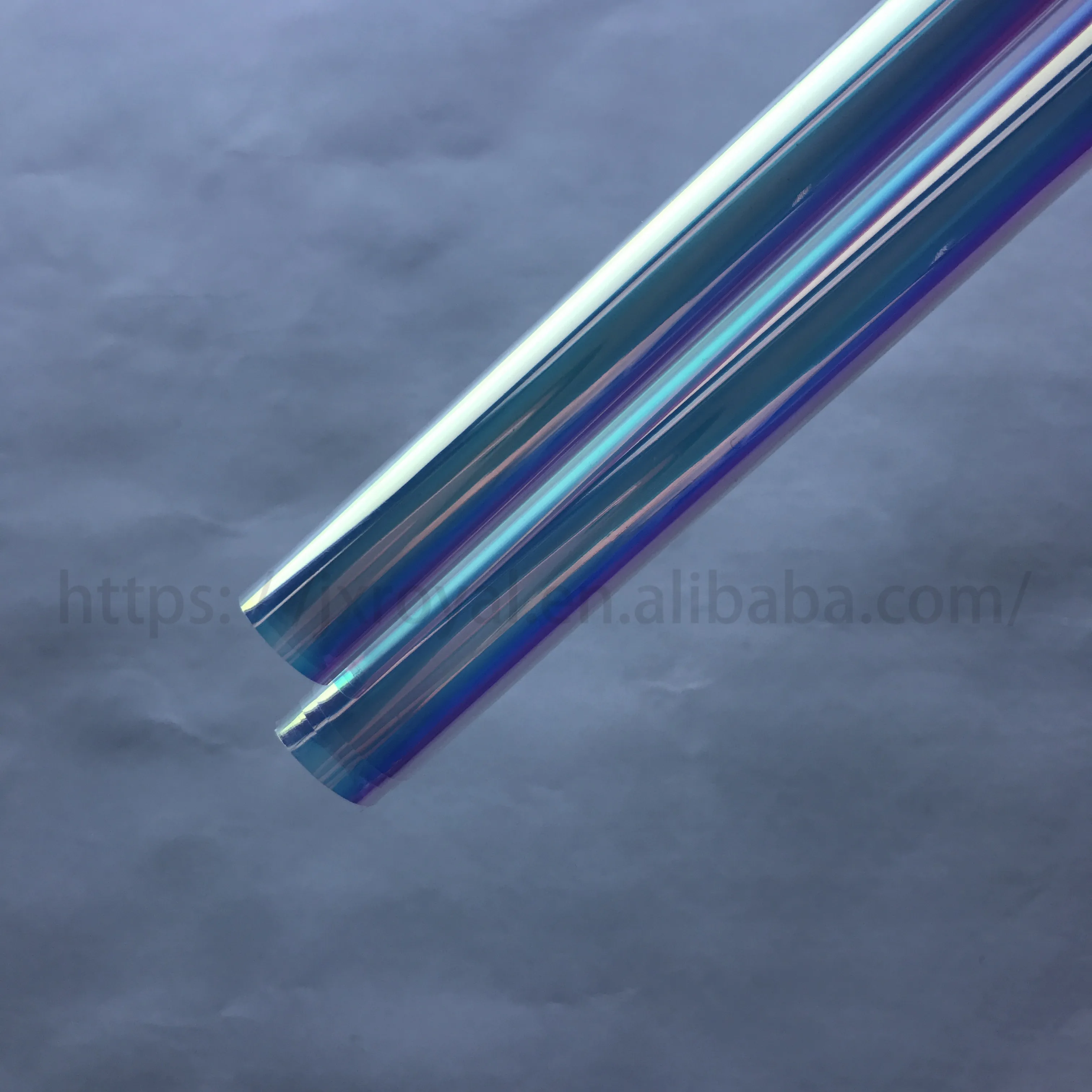 Голографическая виниловая ткань RG TPU дихроическая Переливающаяся пленка для сумки