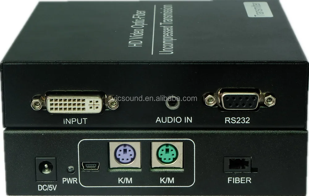 DVI KVM extender волокна
