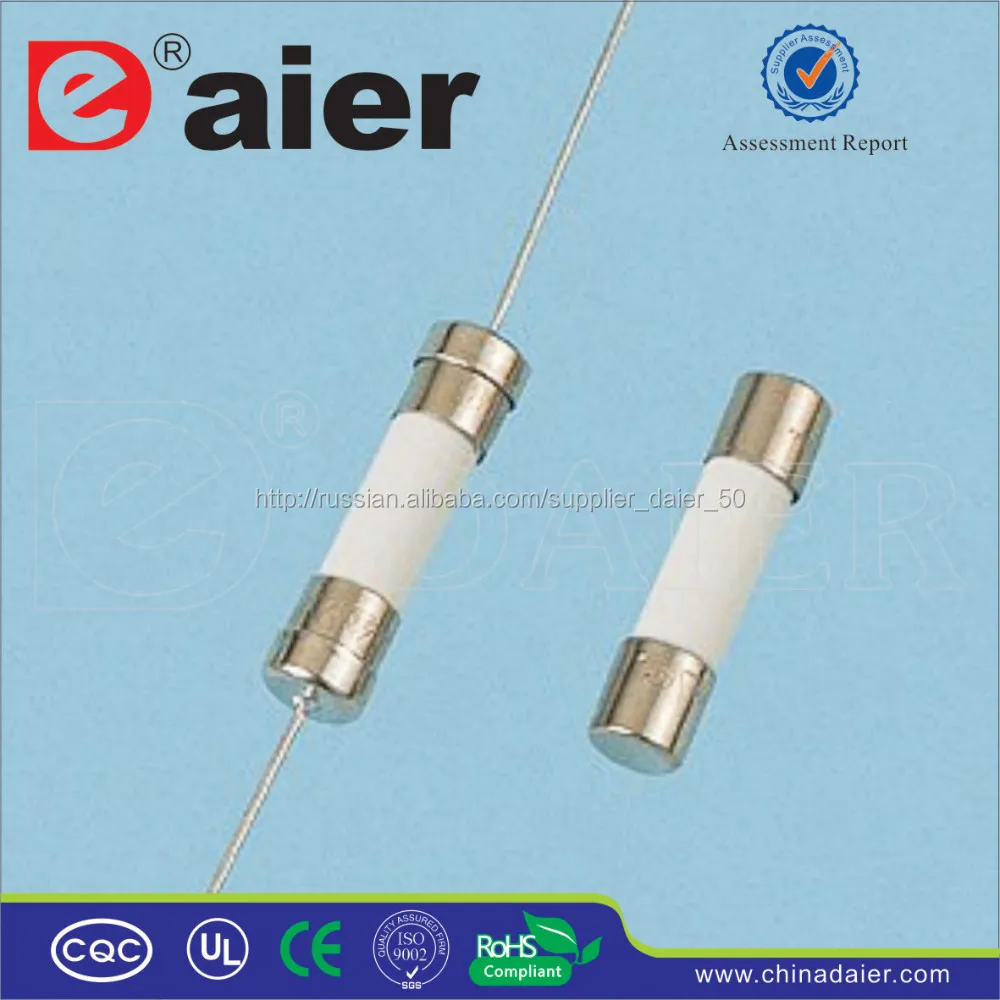 Daier C5X20/6X25/6X30-F 5*20 6*25 6*30mm Предохранитель керамический