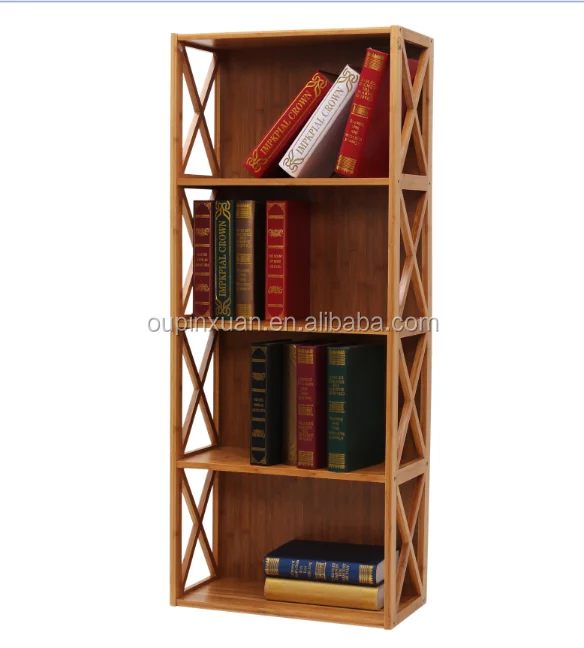 difference tier bookcase Bamboo Shelf for your choose 100% bamboo bookshelf Bookcase for home
