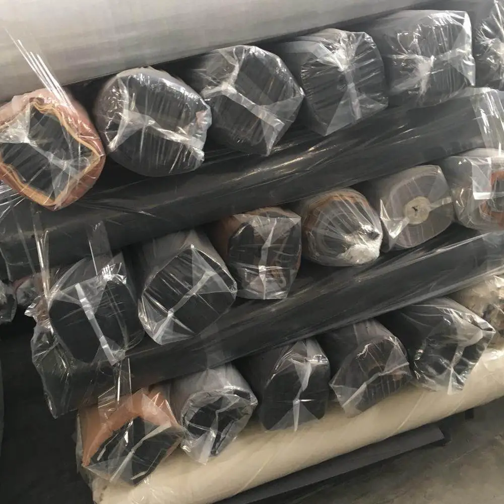 Hot selling Stock lot of PU artificial leather with non woven backing for shoes