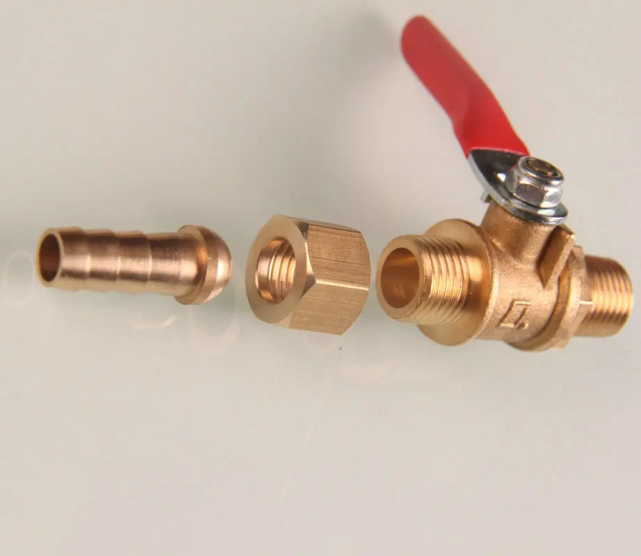 Size 1/4 male female threads Nickle plated brass forged globe valve