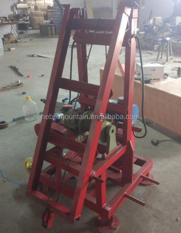 150m deep gasoline water well drilling machine/ borehole drilling machine with gasoline motor drilling