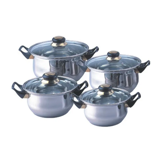 Commercial Kitchen Pan Induction Die Cast Cooking Soup Pots Set New Arrival Induction Italian Stainless Steel Cookware