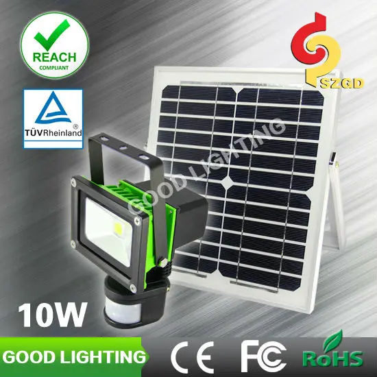 10w ip65 беспроводная аккумуляторная батарея датчика заливающего света с пир датчик движения