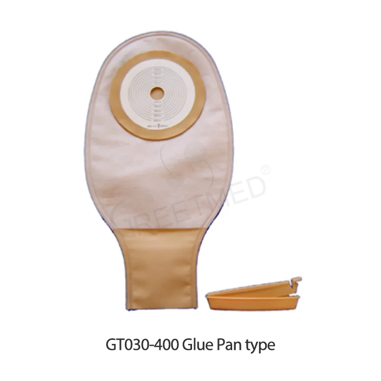 Greetmed EOS 3 Years Class II Colostomy Bag with Clip China Disposable PVC 57 Mm 70 Mm Size Single Use Two Piece One Piece CE
