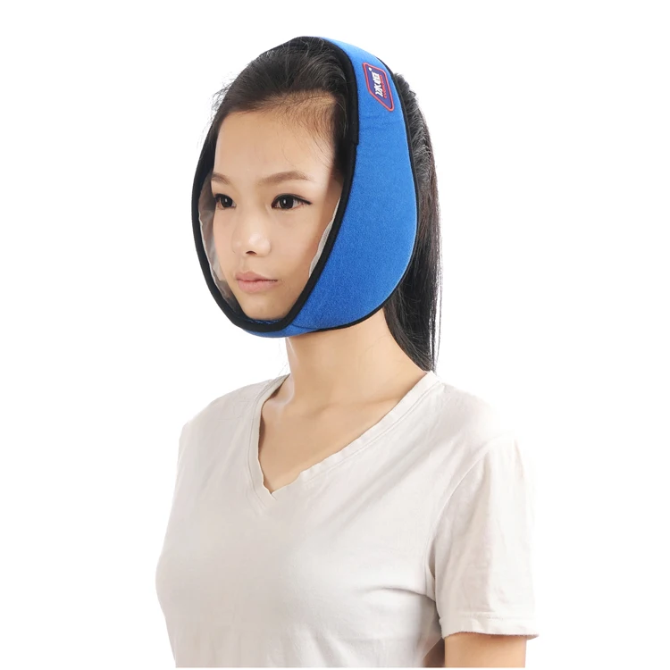 Face gel ice cold pack with adjustable strap