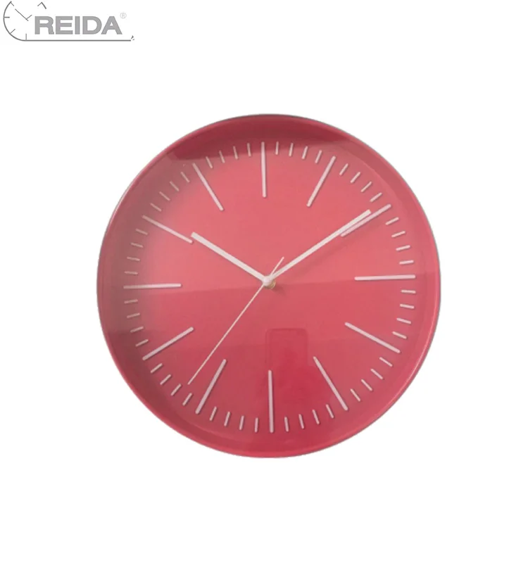 12 Inch Custom Plastic Wall Clock 3D Home Decoration Quartz Movement