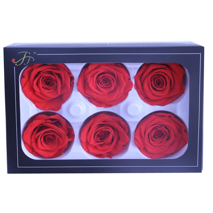 
5-6 cm Preserved flower Roses Head Eternal natural Rose Flower head for Wedding decoration 