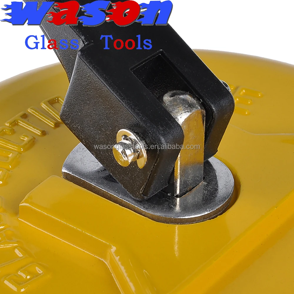 metal handle Yellow single cup Sucker for carry max 50kg glass