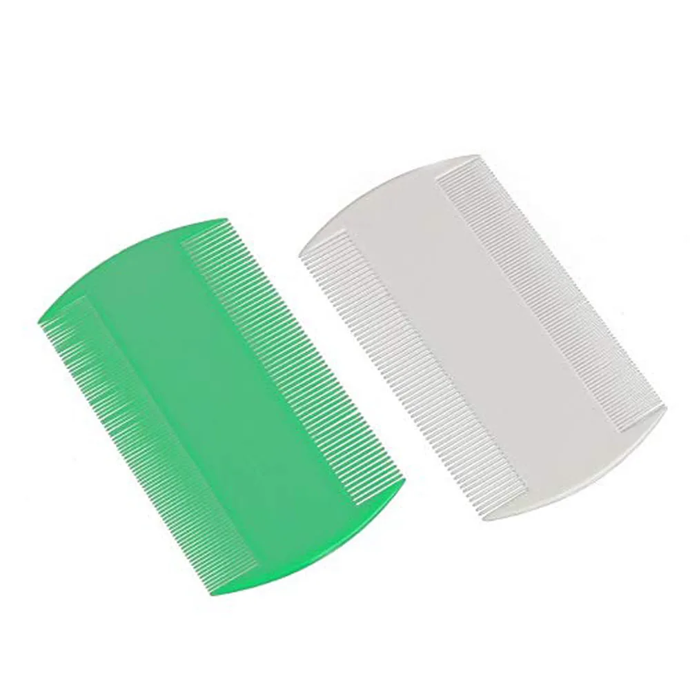 
Plastic Different Color Lice Flea Nit Pet Hair Combs Fine Double Sided Tooth 