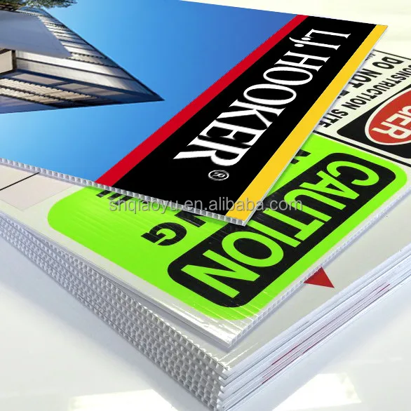  Заводская цена оптовая продажа Пользовательский логотип Печатный 4x8 Coroplast лист знак для двора