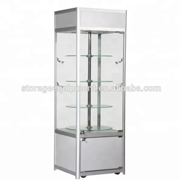 HANG wall mounted led display cabinets with glass door