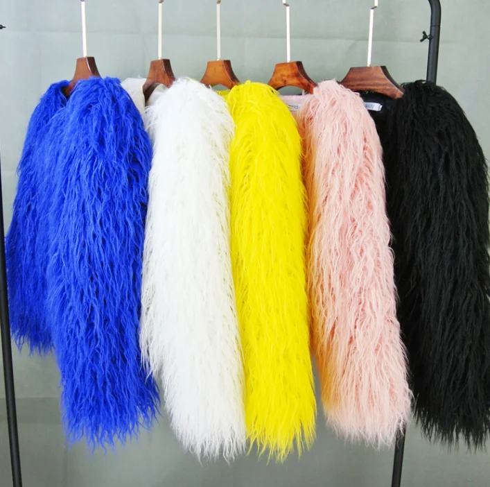 
Factory Direct Sale artificial fur jacket wholesale Faux Fur coat 