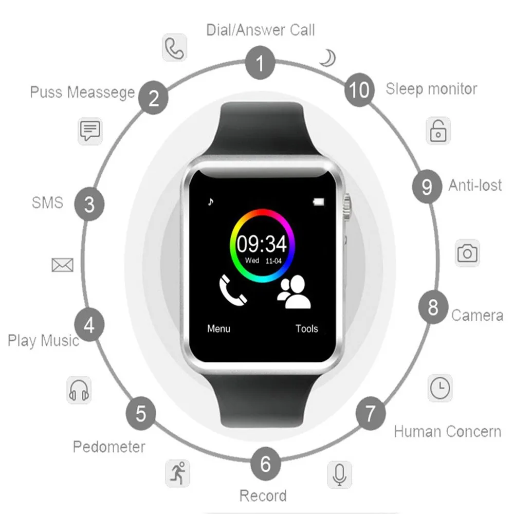 New Wholesale Professional Smart Sport Watch Hot sale with Smart Watches for mobile watch phones