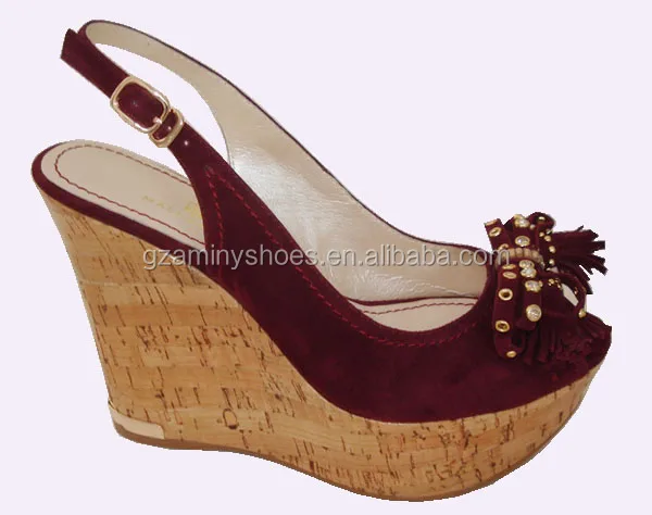 
Ladies Leather wedge sandals 