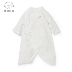 Низкий минимальный заказ 100%, кимоно, жаккардовая ткань из органического хлопка, комбинезон для новорожденных, боди, детская одежда