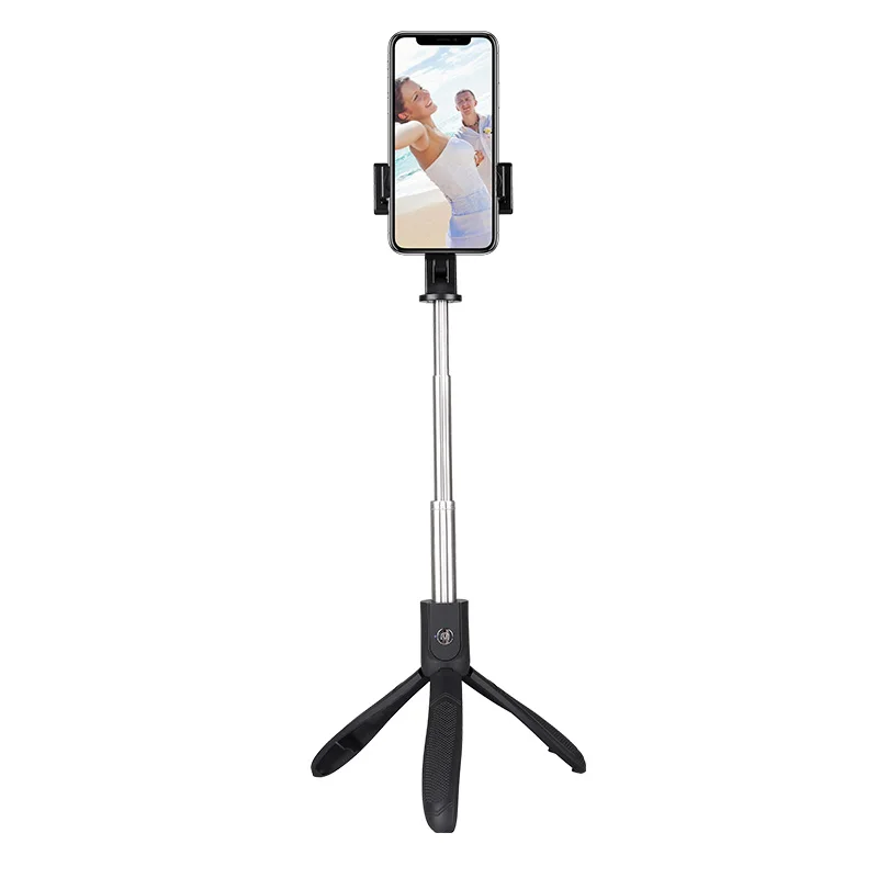 K06  portable selfie device remote for mobile phone with mirror hot sales selfie stick tripod
