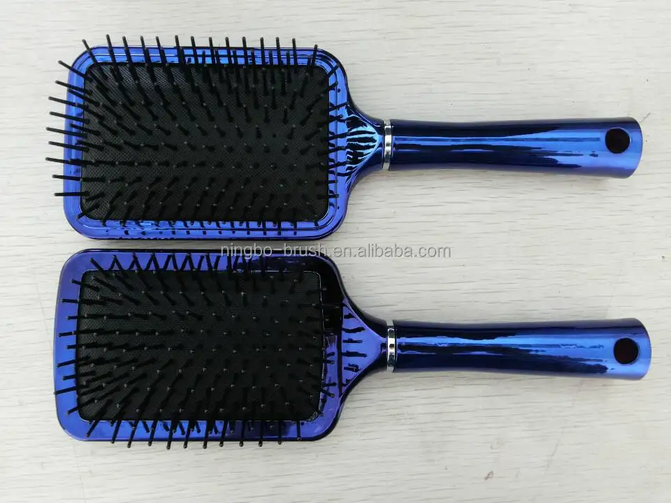 
beauty hair products round rubber hairbrush of hair salon /plastic hair brushes/paddle hair brush comb ningbo yinzhou wholesale 