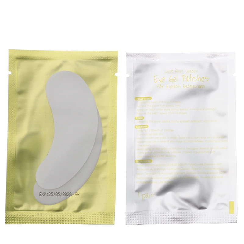 eyelash extension tools Golden under eye pads Gel eye patches