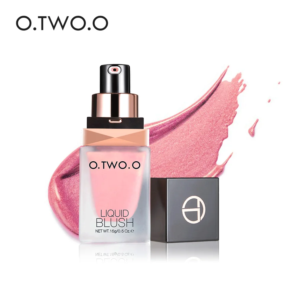 O.TWO.O Makeup Blusher Cream Smooth Silky Blush Colors Long Lasting Natural Cheek Liquid Blusher