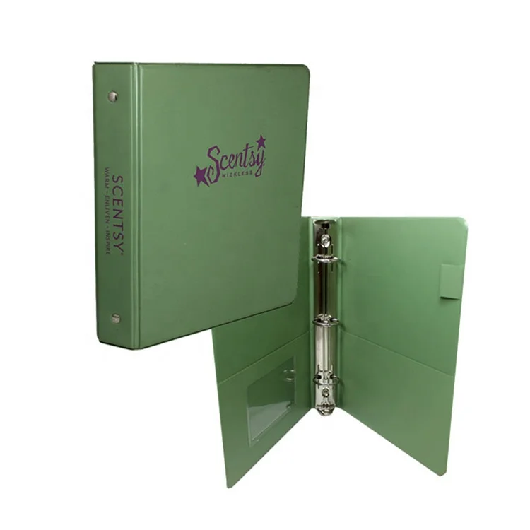 custom logo Printing PVC Rings Binder file organizer office stationery