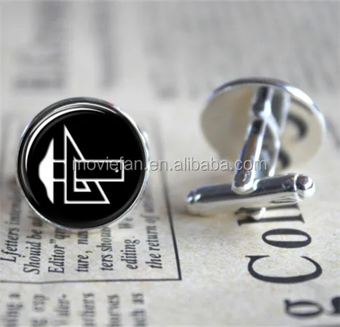 Architect Cufflinks Cuff links Gift for Him Round Glass Cuff