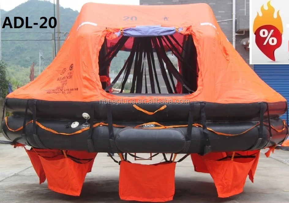 Hot Sale Cheap Davit Lunched Inflatable Life Raft 16 person