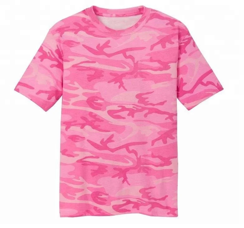 
t-shirt manufacturer new model wholesale pink camo military t shirts 