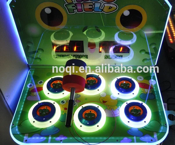 NQT-E03 coin operated hitting redemption crazy frog lottery game machine