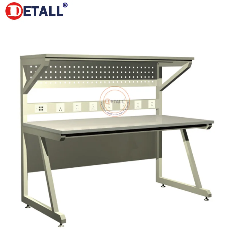 Detall adjustable height electronics esd desk standing anti static workstations