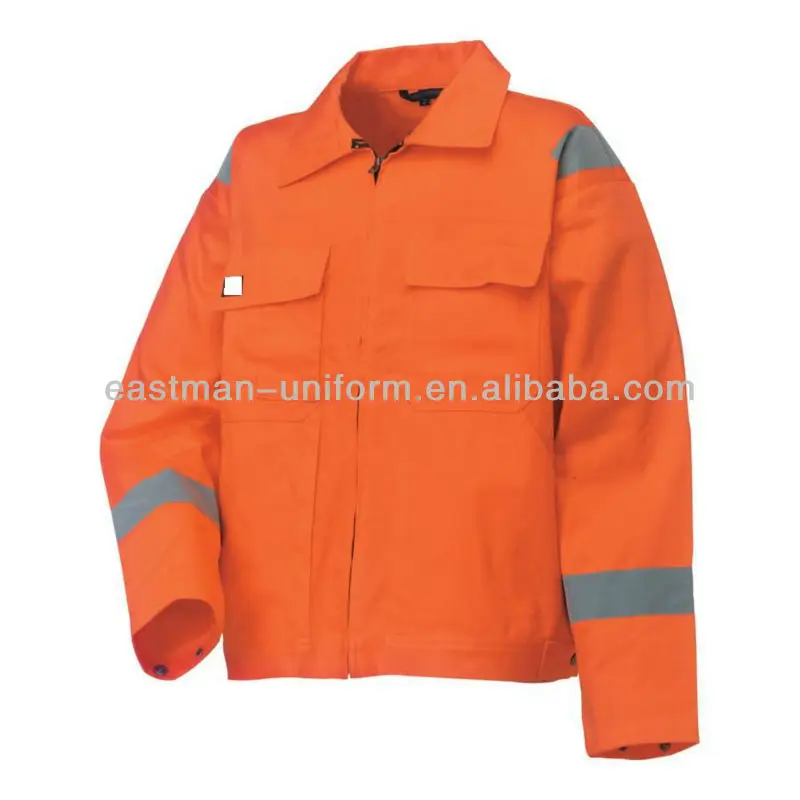 orange safety reflective traffic jacket uniform/hi-vis flame resistant mesh work jacket